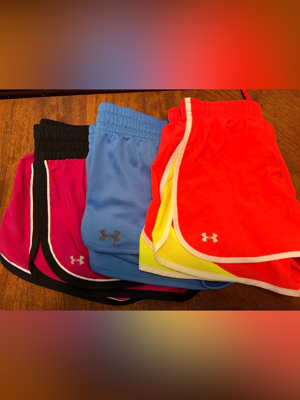 Under Armour Women’s Athletic Shorts Set - Red, Blue, Pink, Black
